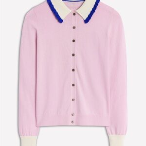Boden pink cardigan sweater
